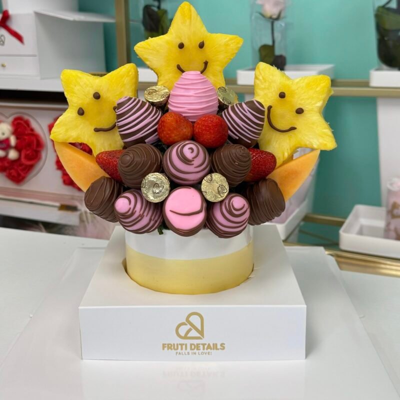 Fruit Bouquet Birthday happy Pink