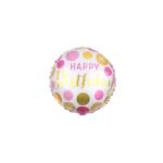 Single Birthday Pink 18" +$6.00